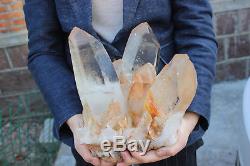 7860g Beautiful Natural CLear Quartz Crystal Cluster Specimen Tibet H002