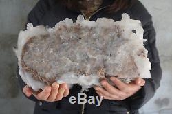 7980g(17.5lb) Natural Beautiful Clear Quartz Crystal Cluster Tibetan Specimen