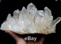 7lb New Find Rare NATURAL White Clear Quartz Crystal Cluster Specimen