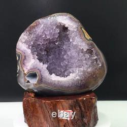8.37LB TOPNatural Amethyst cluster quartz crystal specimen Healing reiki BA102