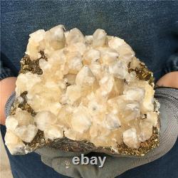 8.3LB Natural Calcite Cluster Quartz Crystal Mineral specimen YZ1377-ia-5