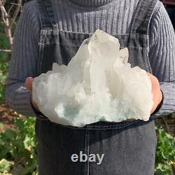 8.5 LB Natural Clear Quartz Cluster Crystal Mineral Point Healing TQS7576