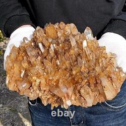 8.59LB Natural transparent crystal clusters of quartz crystal mineral specimens