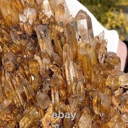 8.59LB Natural transparent crystal clusters of quartz crystal mineral specimens