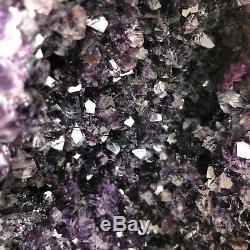 8.77LB Natural Amethyst Geode Quartz Cluster Crystal Specimen Healing A192