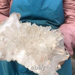 8.88LB Natural Clear Quartz Crystal Cluster Specimen Healing GH364