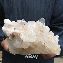 8.8LB Natural Clear quartz cluster Mineral crystal specimen healing 8'' ACC2-FA
