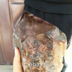 8.9LB Huge Natural Smoky Quartz Crystal Cluster mineral Specimen Healing M465