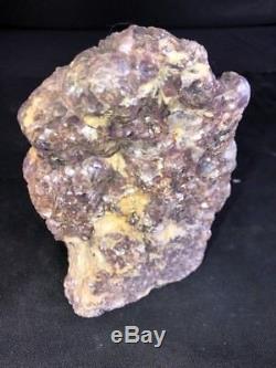 8 Purple Mica Lepidolite Mushroom Natural Crystal Quartz Cluster