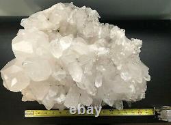 80lb Large Natural Clear White Quartz Crystal Cluster Healing Specimen Top Grade