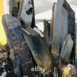 8290g Large Natural Black Quartz Crystal Cluster Rough Healing Specimen