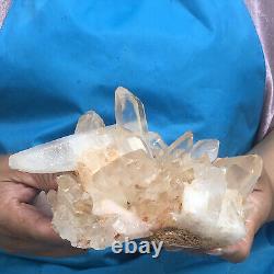 830g Natural Clear Crystal Mineral Specimen Quartz Crystal Cluster