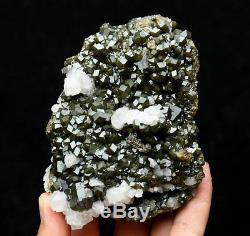 836g Natural Andradite Garnet Crystal Cluster Quartz Inner Mongolia /China