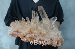 8380g(18.4lb) Natural Beautiful Clear Quartz Crystal Cluster Tibetan Specimen