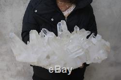8400g Natural Beautiful Clear Quartz Crystal Cluster Tibetan Specimen B844