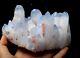847.4g New Find! Rare Beautiful Clear Quartz Blue Top Crystal Cluster Specimen