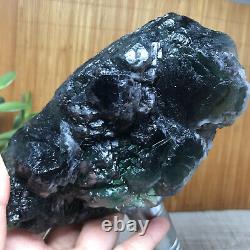 847g NATURAL Green Cubic FLUORITE Crystal Cluster mineral specimen 140mm A1590