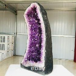 85LB 38kg Natural Amethyst geode quartz cluster crystal specimen Healing S512