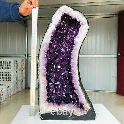 87LB 39kg Natural Amethyst geode quartz cluster crystal specimen Healing S511
