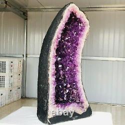 87LB 39kg Natural Amethyst geode quartz cluster crystal specimen Healing S511