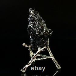 87g Natural Stibnite Cluster Crystal Quartz Mineral Specimen Decoration Energy