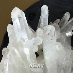 894g Large Natural Clear White Quartz Crystal Cluster Rough Healing Specimen