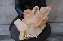 8960g(19.7lb) Natural Beautiful Clear Quartz Crystal Cluster Tibetan Specimen