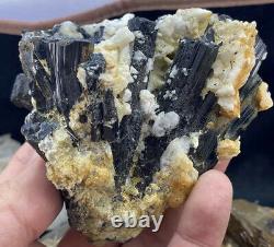 8Pcs Large Sizes Quartz & Mixed Tourmaline clusters mineral specimens lot 2200gm