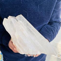 9.02lbs Clear Natural Beautiful White QUARTZ Crystal Cluster Specimen 4100g