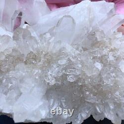 9.13LB Natural White Quartz Crystal Cluster Rough Specimen Healing Stone