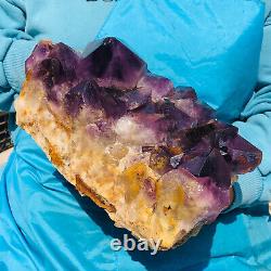 9.1LB Natural Amethyst Cluster Quartz Crystal Mineral Specimen Healing