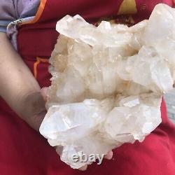 9.41LB Natural Clear Quartz Crystal Cluster Mineral Specimen Healing