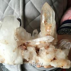 9.5lb Huge Natural Clear White Quartz Crystal Cluster Healing Specimen 111129