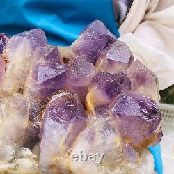 9.61LB Natural Amethyst Cluster Quartz Crystal Mineral Specimen Healing