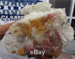 9.7LB AA+++ Natural Citrine QUARTZ Cluster Crystal Wand Point Specimen 156.6oz
