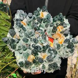 9.94LB New Find Green Phantom Quartz Crystal Cluster Mineral Specimen Healing