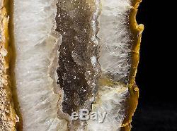 9'' Agate Geode Crystal Quartz Polished Druzy Specimen Cluster Brazil