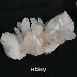 93.6LB Huge Natural Clear White Quartz Crystal Cluster Points Original Raw Stone