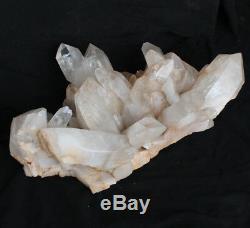 93.6LB Huge Natural Clear White Quartz Crystal Cluster Points Original Raw Stone