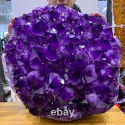 99.22LB Natural Amethyst geode quartz cluster crystal specimen Healing