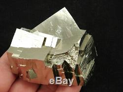 A BIG CRAZY Looking 100% Natural STEPPED PYRITE Crystal Cube Cluster Spain 361gr