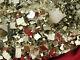 A Huge Cluster! Dozens Of Aaa Pyrite Crystal Cubes With Calcite! Peru 1544gr