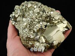 A HUGE Rhombic Pyrite Crystal Cluster From Peru! 2522gr