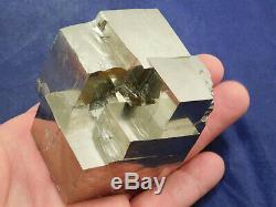 A HUGE! Very Nice 100% Natural Stepped PYRITE Crystal Cube Cluster! Spain 584gr