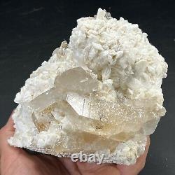Adularia Crystals on Quartz Crystal Cluster Hamilton Hill Mine Arkansas