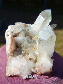 Ajoite in Quartz Cluster Crystal Messina Copper Mine