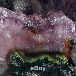 Amethyst Cathedral Quartz Crystal Cluster Natural Geode Cave 3.3kg 19cm
