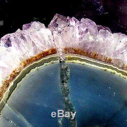 Amethyst Cathedral Quartz Crystal Cluster Natural Large Geode Cave 6.85kg 23cm