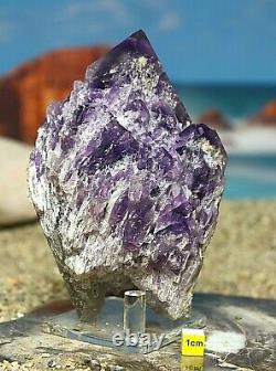 Amethyst Celestial Candle Quartz Crystal Cluster Natural Mineral Healing 1102g