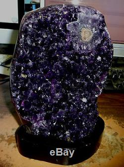 Amethyst Crystal Cluster Cathedral Geode From Uruguay Stalactite Base Stand